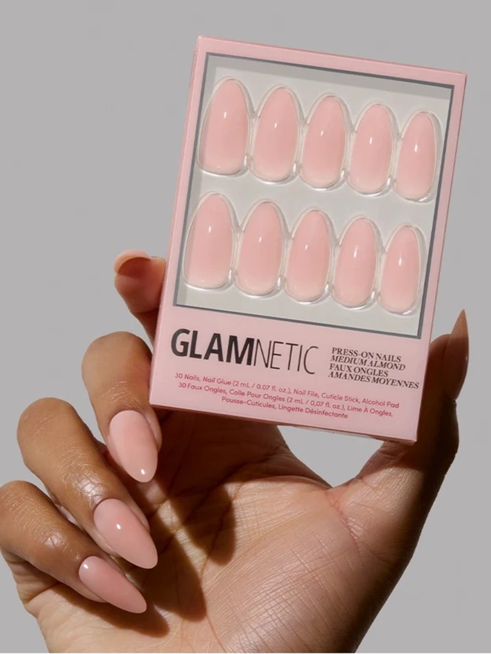 🎀3/$25🎀 GLAMNETIC Press-On Nails - Sheer Peach